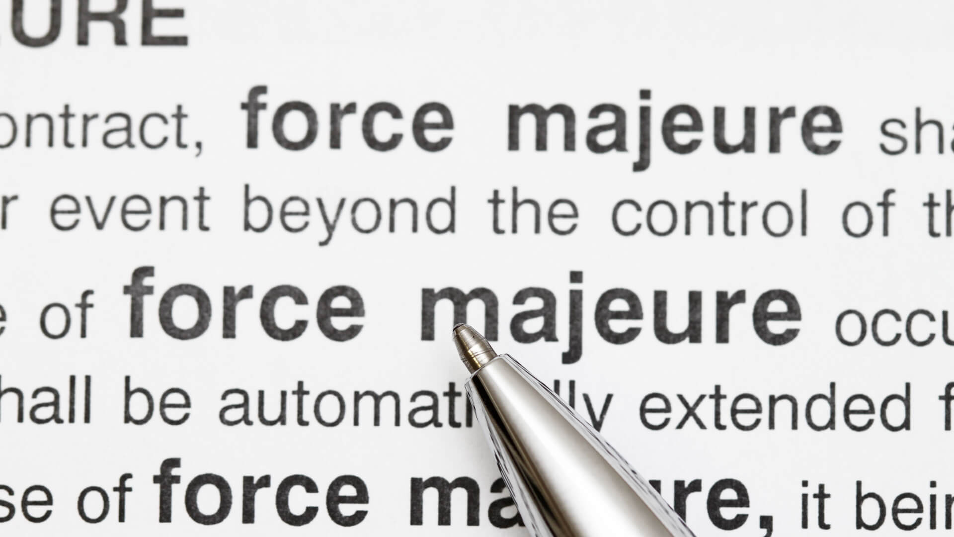 force majeure